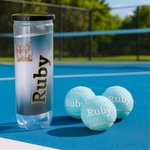 Personalised Multi-color High Elasticity Tennis Balls with Name Single Can 3 Balls Practice Training Balls Team Sports Gift for Tennis Lovers