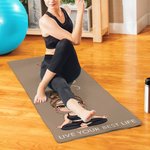 Personalized Birth Flower Cartoon Character Super Absorbent Yoga Towel with Name Sports Accessories Birthday Gift for Yoga Lovers Women