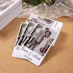 Gepersonaliseerde bruiloft foto gastenboek speelkaarten set met naam en datum verloving bruiloft Valentijnsdag cadeau voor pasgetrouwden Banquet Planners