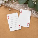 Gepersonaliseerde bruiloft foto gastenboek speelkaarten set met naam en datum verloving bruiloft Valentijnsdag cadeau voor pasgetrouwden Banquet Planners