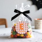 Spersonalizowane naklejki na dynie z imieniem i inicjałami Zestaw 2 naklejek na prezenty na Halloween dla rodziny, przyjaciela i dziecka