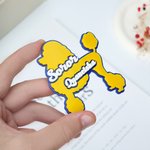 Personalised Poodle Shape Soror Name Brooch Pin Sorority Accessories Bid Day Sorority Initiation Gift for Sister Friend