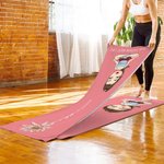 Personalized Birth Flower Cartoon Character Super Absorbent Yoga Towel with Name Sports Accessories Birthday Gift for Yoga Lovers Women