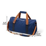 Nome ricamato personalizzato Borsone da viaggio impermeabile con scomparto per le scarpe e tracolla Accessori da viaggio Sport Palestra Regalo per gli uomini