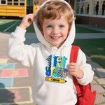 Personlig Graffiti Grid Grade Pencil Soft Kid T-shirt Sweatshirt Hoodie med namn Tillbaka till skolan Födelsedagspresent för pojkar flickor
