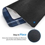 Personalised Buffalo Plaid Photo Non-Slip Mouse Pad Office Desk Accessory Birthday Christmas Gift for Family Friends Colleagues