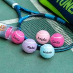 Palline da tennis personalizzate con nome ad alta elasticità confezione singola da 3 palline per allenamento regalo per appassionati di tennis
