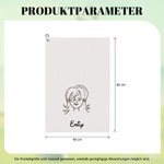 Personalisiertes Golf Waffelhandtuch mit Karikatur-Figur Namen und Karabinerhaken Sport Zubehör Geburtstag Geschenk für Golfspieler Golfliebhaber 8