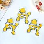 Personalised Poodle Shape Soror Name Brooch Pin Sorority Accessories Bid Day Sorority Initiation Gift for Sister Friend