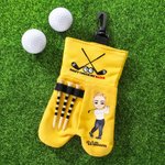 Nie dotykaj moich piłek - spersonalizowany worek na piłki golfowe z postaciami z kreskówek