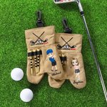Nie dotykaj moich piłek - spersonalizowany worek na piłki golfowe z postaciami z kreskówek