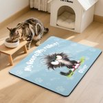 Zerbino personalizzato con nome e testo per gatti e cani, regalo di compleanno e inaugurazione per gli amanti degli animali.