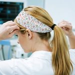 Personalised Cute Floral Medical Element Sweat-Proof Headband with Name Nurse Week Appreciation Gift for Medical Staff