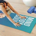 Personalized Female Cartoon Character Super Absorbent Yoga Towel with Name and Text Sports Accessories Gift for Women Yoga Lovers