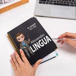 Planner A5 personalizzato con nome e personaggio in stile cartone animato pagine settimanali e mensili regalo per ritorno a scuola per insegnanti