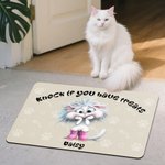 Zerbino personalizzato con nome e testo per gatti e cani, regalo di compleanno e inaugurazione per gli amanti degli animali.