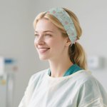 Personalised Cute Floral Medical Element Sweat-Proof Headband with Name Nurse Week Appreciation Gift for Medical Staff