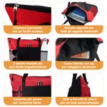 Borsa tote con cerniera personalizzata con personaggio nome e corona floreale a cuore accessorio da viaggio regalo di compleanno per amici e famiglia