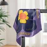 Personalisierter Seidenschal mit Blumenmuster Namen Alltagsgebrauch Party Dankeschön Geburtstag Jahrestag Oktoberfest Geschenk für Damen