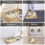 Felpudo Personalizado Colgando Con Mis Boos Lindo Fantasma Calabaza con 1-6 Nombres Decoración del Hogar Regalo de Halloween para Amigos de la Familia
