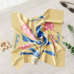 Personalisierter Seidenschal mit Blumenmuster Namen Alltagsgebrauch Party Dankeschön Geburtstag Jahrestag Oktoberfest Geschenk für Damen