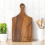 Personalisiertes Schlichtes Schneidebrett für Charcuterie und Wurstplatten mit Namen Datum Griff Einweihung Geburtstag Geschenk für Familie Freunde