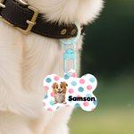 Personalized 3D Cartoon Dog Cat Bone Design Signage Pet Tag with Name Birthday Outdoor Activities Gift for Pet Lovers Owners