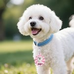 Personalized Cute Cartoon Pet Acrylic Pet Tag with Name Daily Use Birthday Gift for Pet Owners