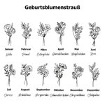 Personalisierte Geburtsblume Stickerei Bluse aus 100 % Baumwolle mit Namen Geburtstag Jahrestag Geschenk für Damen