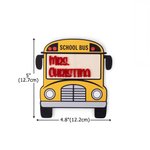 Imán personalizado con diseño de autobús escolar y texto Regalo de fin de curso para conductor de autobús escolar