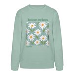 T-shirt ou Sweatshirt Personnalisé avec Nom Texte Année et Motif de Fleur Cadeau Anniversaire Retour à l'École Mariage pour Femme