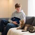 Personalized Embroidered Pet Photo Hot Water Bottle with Name and Soft Cover Winter Essential Birthday Christmas Gift for Pet Lover Family Friend