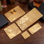 Personalized Engraved Monogram Whiskey Ice Cube Mold Tray with Stamp and Tong Bar Accessory Party Birthday Anniversary Gift for Bartender Men