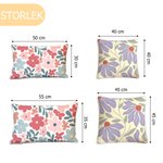 Personlig kudde med dansk blomma och broderat namn med upphöjda prickar perfekt present för henne för födelsedag eller högtid 9