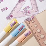 Personalized Doodle Letter Waterproof Stickers Labels with Name School Supplies Decor Back to School Gift for Boys Girls