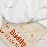 Gepersonaliseerd Funny Tortilla Zacht Huisdier Deken met Naam en Tekst Home Decor Verjaardag Kerstcadeau voor Kat Hond Huisdier Liefhebbers