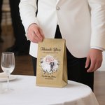 Henkilökohtainen sarjakuva Morsian ja sulhanen Food-Grade Paper Treat Bags nimellä 10 häät Favor Decor parin vieras Newlywedille