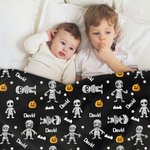 Spersonalizowana nazwa Tańcząca Mumia Dynia Chmura Miękki koc do rzucania Wystrój domu Prezent na Halloween dla dzieci Rodzina Przyjaciele