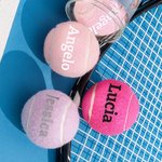 Palline da tennis personalizzate con nome ad alta elasticità confezione singola da 3 palline per allenamento regalo per appassionati di tennis