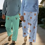 Personalisierte Pyjamahose mit Fotogesicht und Namen Alltagsgebrauch Party Geburtstag Geschenk für Familie Tierhalter