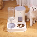 Personalised Pet Photo Automatic 2-in-1 Gravity Pet Feeder and Water Dispenser with Name Daily Use Birthday Gift for Pet Owners