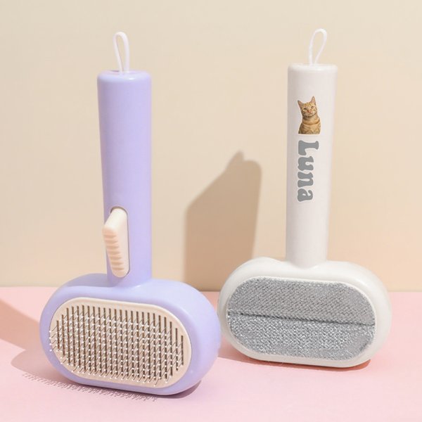 Personalized Cat Dog Photo 2-in-1 Pet Hair Remover with Name Daily Use Anniversary Birthday Gift for Pet Owners