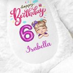 Personalisierte Ballon Cartoon Charakter niedlich Kaninchen Plüsch Plüschtier Spielzeug mit Namen Geburtstag Geschenk für Mädchen Junge