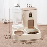 Personalised Pet Photo Automatic 2-in-1 Gravity Pet Feeder and Water Dispenser with Name Daily Use Birthday Gift for Pet Owners