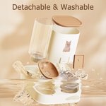 Personalised Pet Photo Automatic 2-in-1 Gravity Pet Feeder and Water Dispenser with Name Daily Use Birthday Gift for Pet Owners