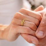Personalizado Ángel de la Guarda Alas Ajustable Abierto Anillo con Nombre Grabado Memorial Regalo para Amigos de la Familia