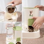 Personalised Pet Photo Automatic 2-in-1 Gravity Pet Feeder and Water Dispenser with Name Daily Use Birthday Gift for Pet Owners