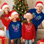 T-shirt personnalisé Elan Sweatshirt Hoodie avec nom Cadeau de Noël pour Famille Ami