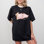 Personalized Pennant Flag Floral Bow Design Soft 100% Cotton T-shirt with Name and Grade Birthday Back to School Gift for Girls Teachers