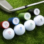 Gepersonaliseerde Kleurrijke Golfbalstempel met Naam en Gezichtsfoto Verjaardag of Golfclubtraining Cadeau voor Golfliefhebbers